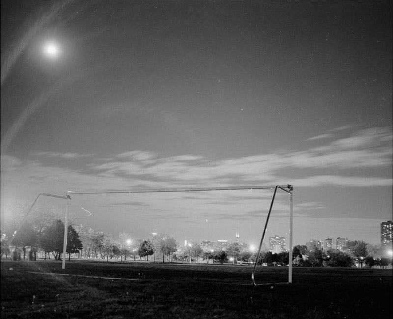 moon and soccer field