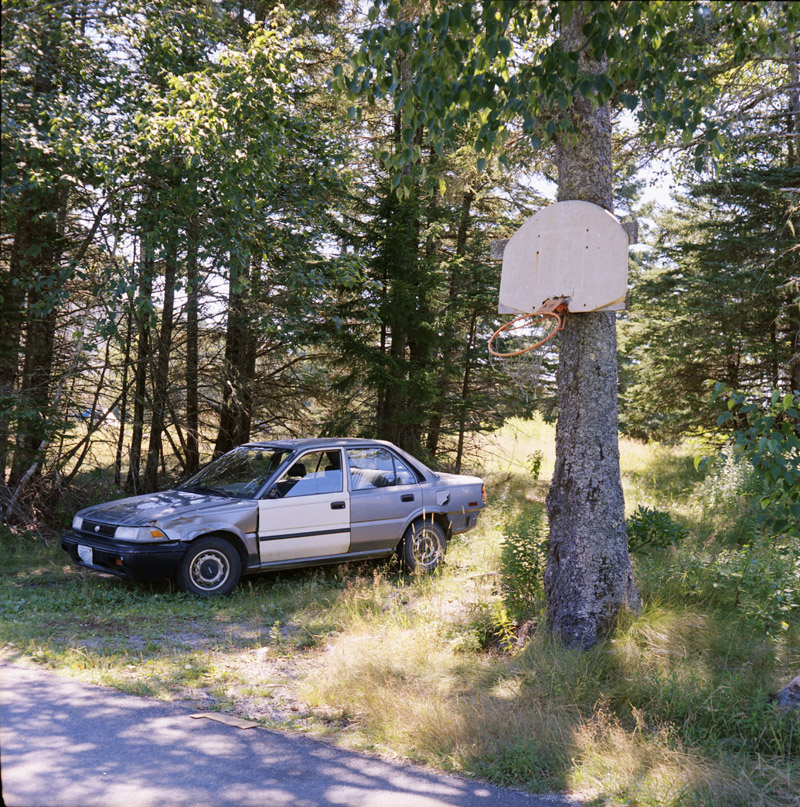 Car and Basketball Hoop