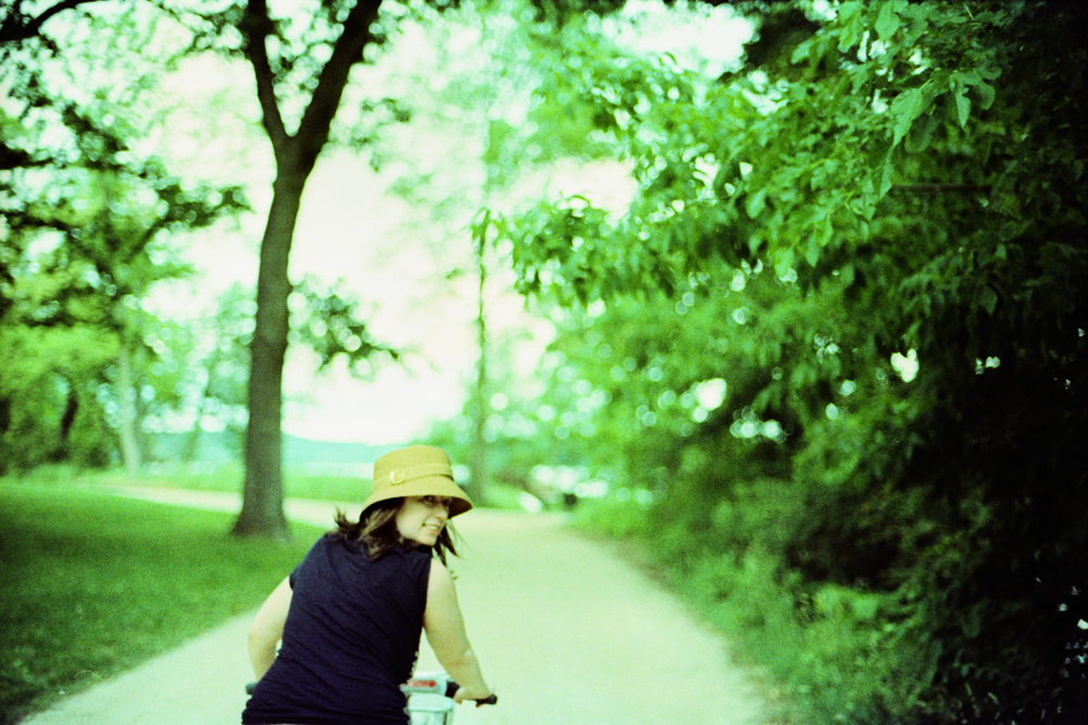 Patty Biking in Madison