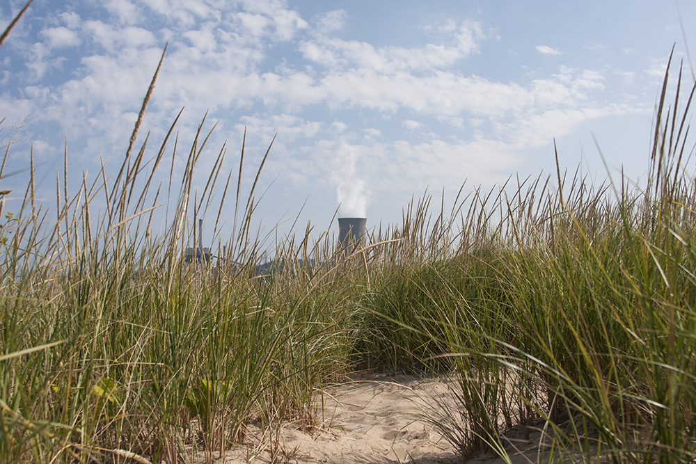 Cooling Tower from the Beach