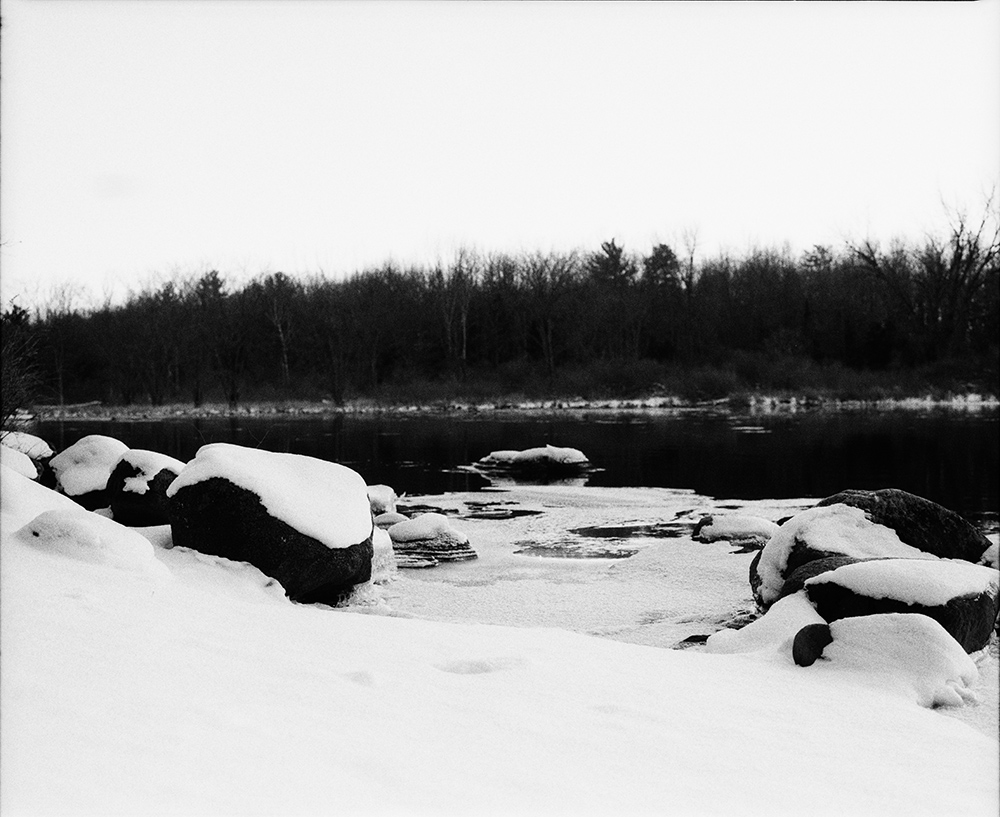 Below the Dam in Winter 1