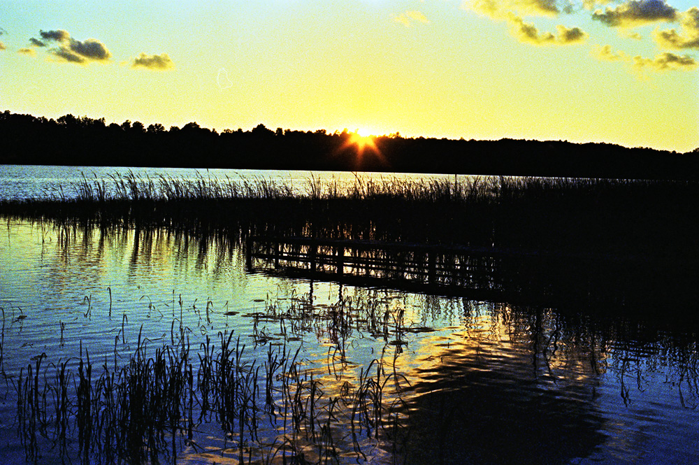 Sun Setting Across the Lake 2