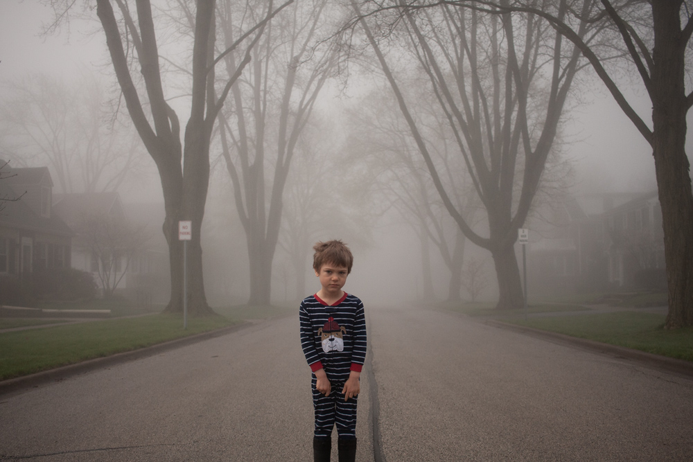 Neighborhood Fog with Son 2